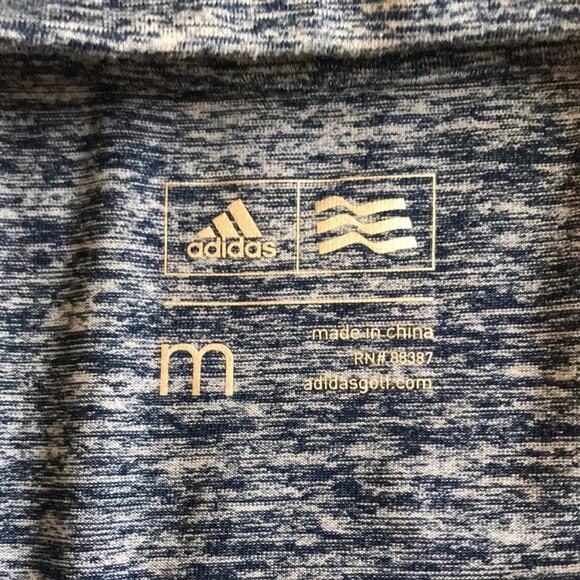 Adidas Golf Women's Quarter Zip Las Vegas Cascata Private Sz Med Blue Space Dye - Picture 11 of 11
